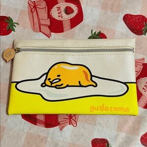 Ipsy Gudetama Yellow and Cream Pouch